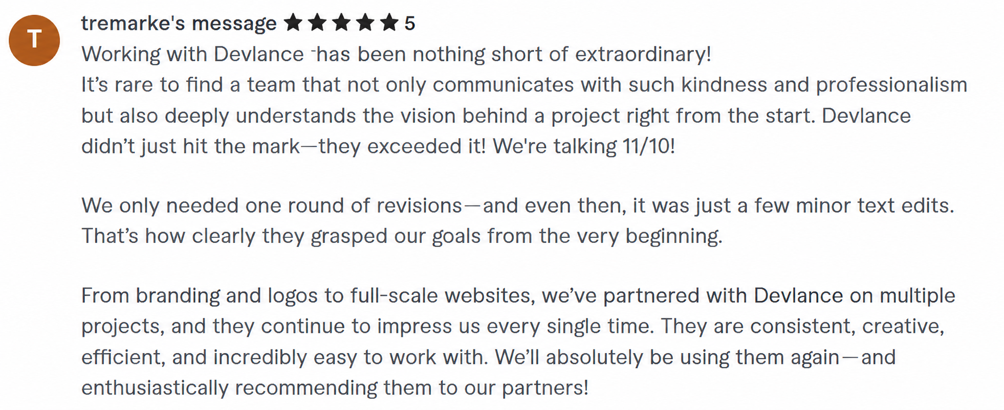 Client review